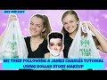 We Tried Following A James Charles Tutorial Using Dollar Store Makeup ~ Jacy and Kacy