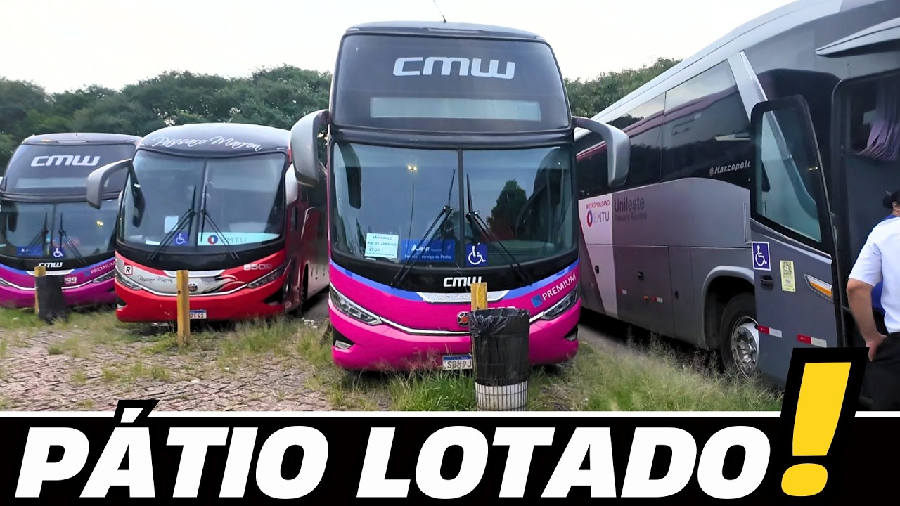 O GRANDE ESTACIONAMENTO DA RODOVIÁRIA DO TIETÊ!! ÔNIBUS NA MAIOR RODOVIÁRIA DO BRASIL
