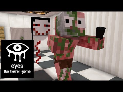 Monster School : EYES OF HORROR GAME CHALLENGE - Minecraft Animation 