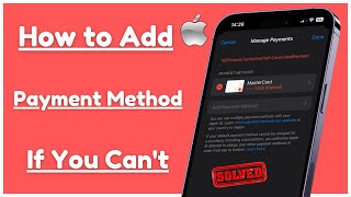 Can't Add Payment Method Apple ID // How to Add Payment Method on iPhone and iPad