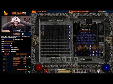こたろ08　PLACEBO CONQUEST EL-DIABLO 6’2” Diablo 2 - Hell Randomizer Enchant Sorceress Level 80 Rush