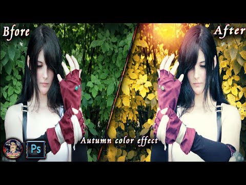 Autumn color effect | Photoshop cc tutorial | Soft light look