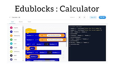 Edublocks - Python Blocks Coding Tutorials - YouTube