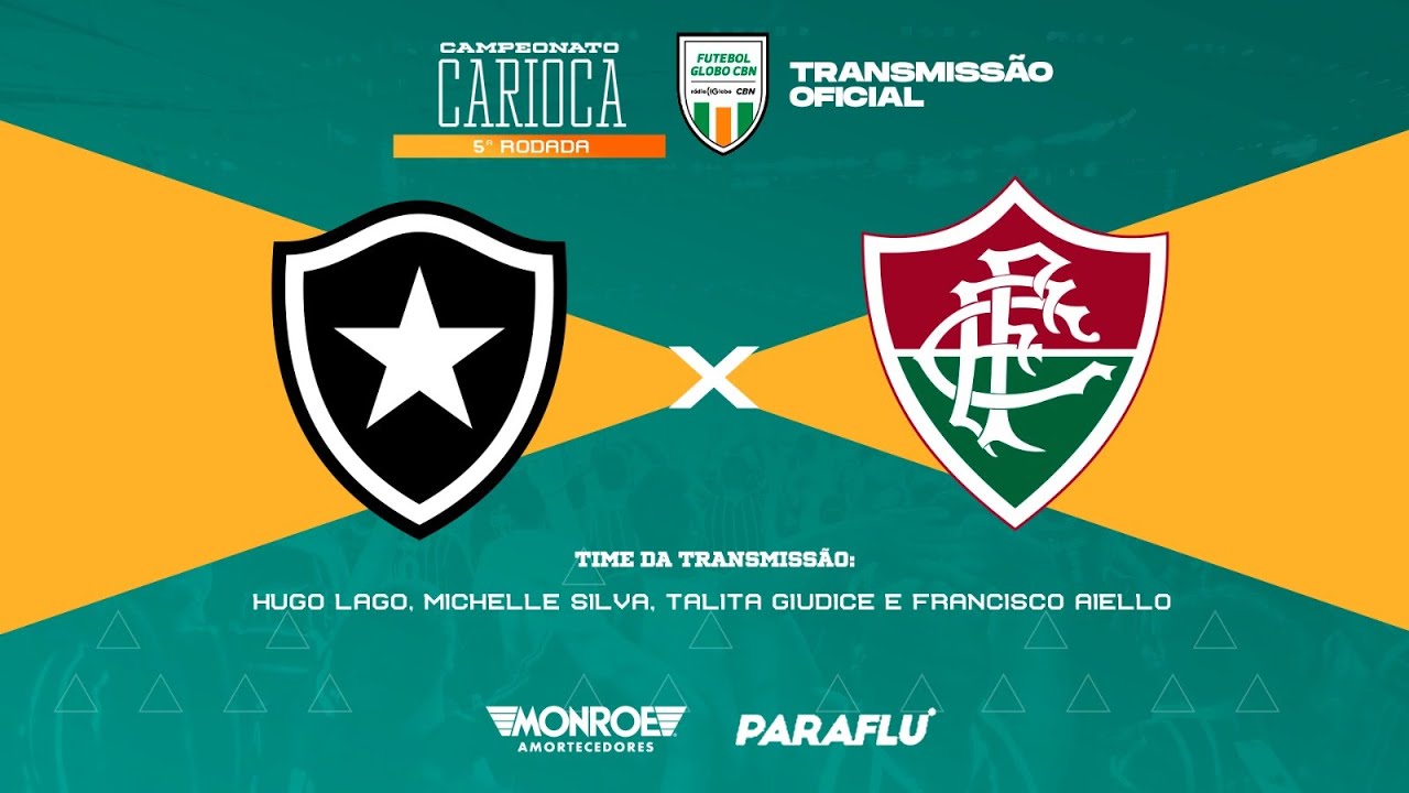 BOTAFOGO X FLUMINENSE - AO VIVO - CAMPEONATO CARIOCA - Narração: Hugo ...