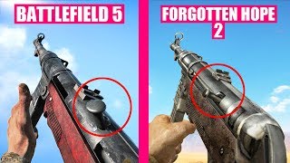Battlefield 5 vs Forgotten Hope 2 Weapons Comparison