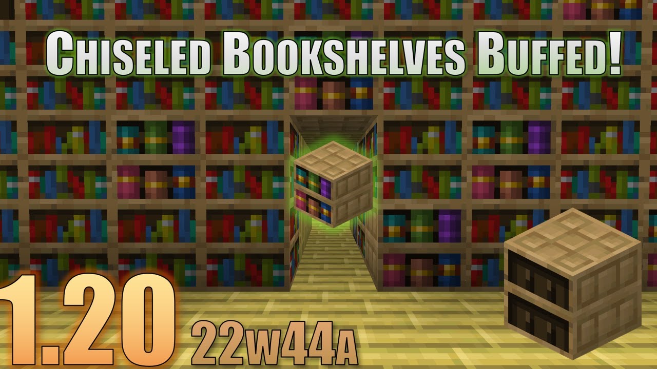 How to use the CHISELED BOOKSHELF from Minecraft 1.20! 