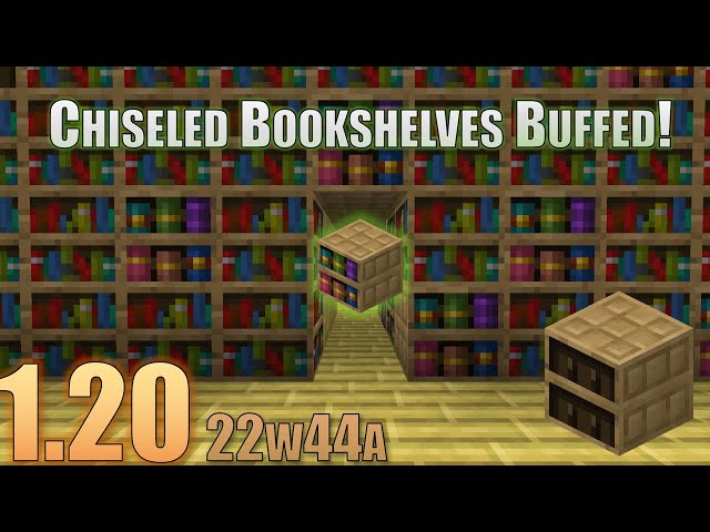 I Used Chiseled Bookshelves FIRST! 