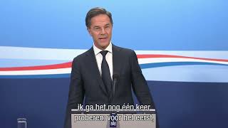 Inleidend statement van MP Rutte van 14 juli 2023