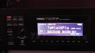 Yamaha TG77 Sound Possibilities Part 1 (2019)