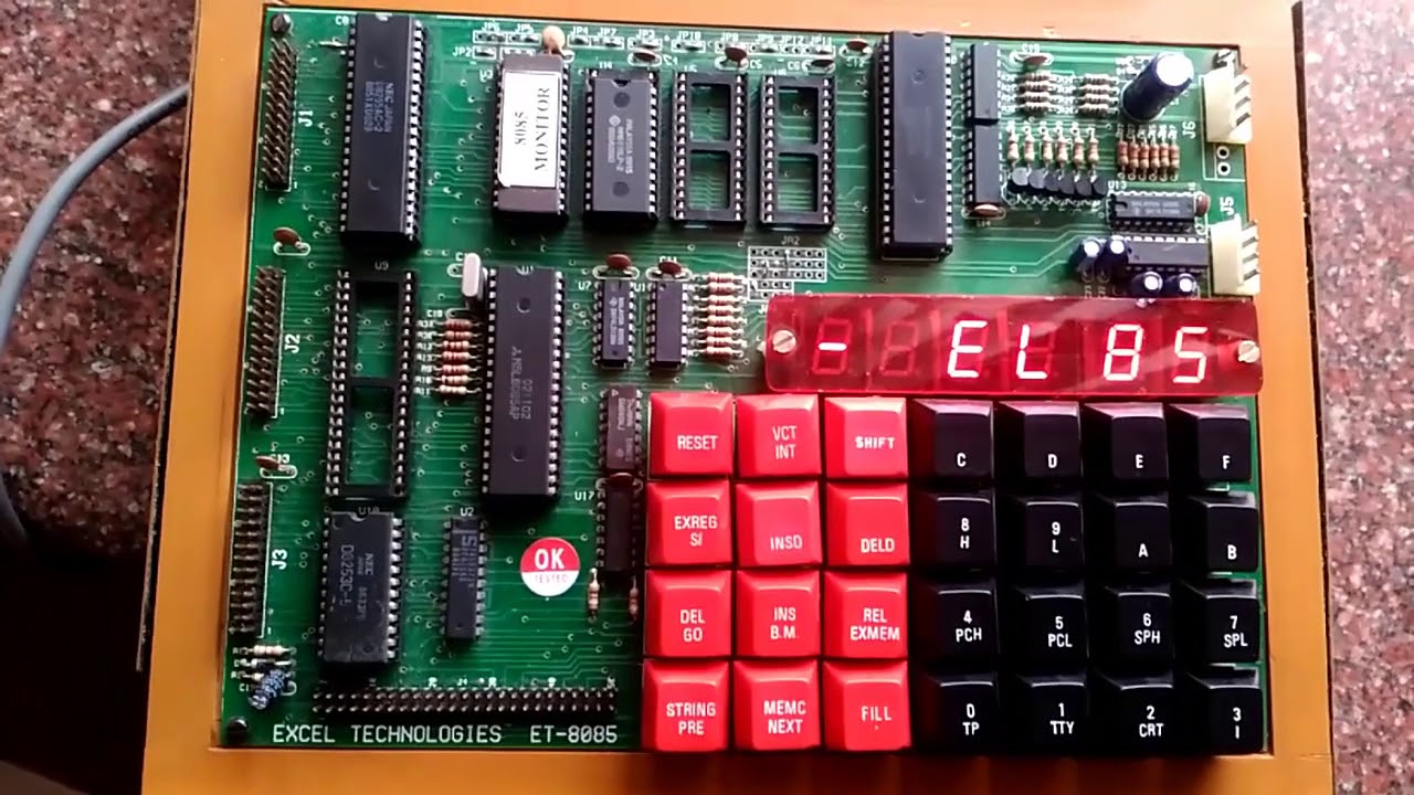 Familiarization of 8085 Kit - YouTube