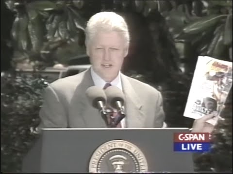 GUILTY GEAR: Clinton show ad during June 1, 1999 speech on Video Game Violence #TechThrowback