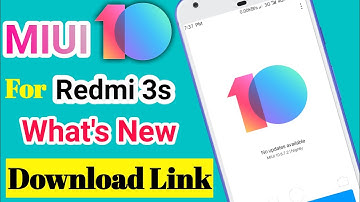 MIUI 10 For Redmi 3s/3s prime | Released | What