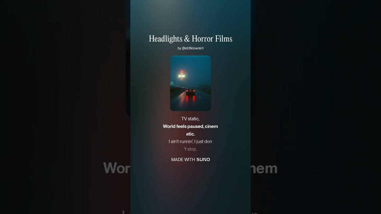 Headlights & Horror Films