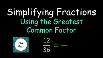Simplifying Fractions | Simplifying Fractions Using the Greatest Common Factor