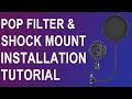 Tutorial of installing fifine t669 pop filter  shock mount