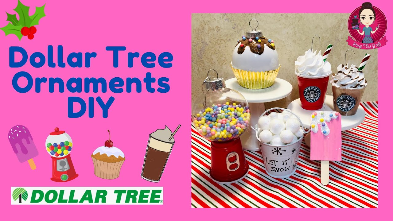 Dollar Tree Ornaments DIY (GIVEAWAY CLOSED)