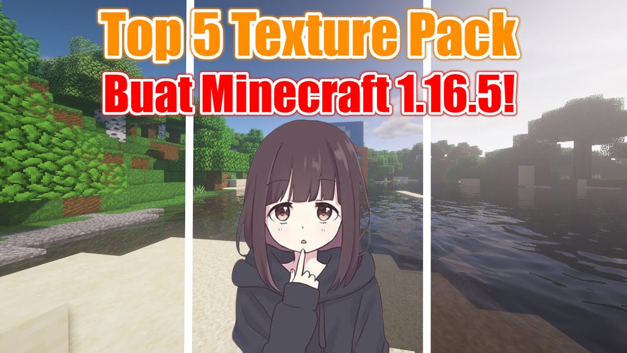 TOP 5 Texture Pack Buat Minecraft 1.16.5 🥇 - YouTube