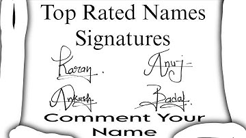 Best Top Rated Names Signatures #signature #viralvideo 