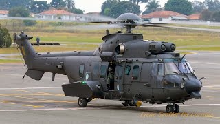 : Acionamento, procedimentos pr'e decolagem + decolagem do Eurocopter EC 725 Caracal  (EB 5014)