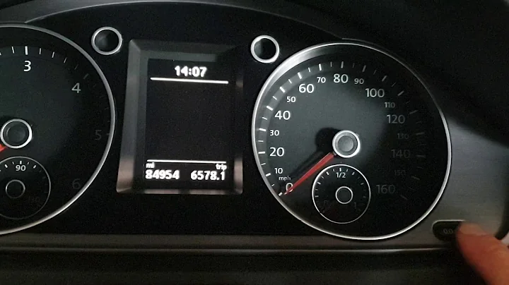 2014 vw Passat oil and inspection service reset