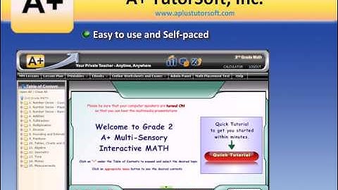 A+ Multi-Sensory Interactive MATH Full Curriculum - Online