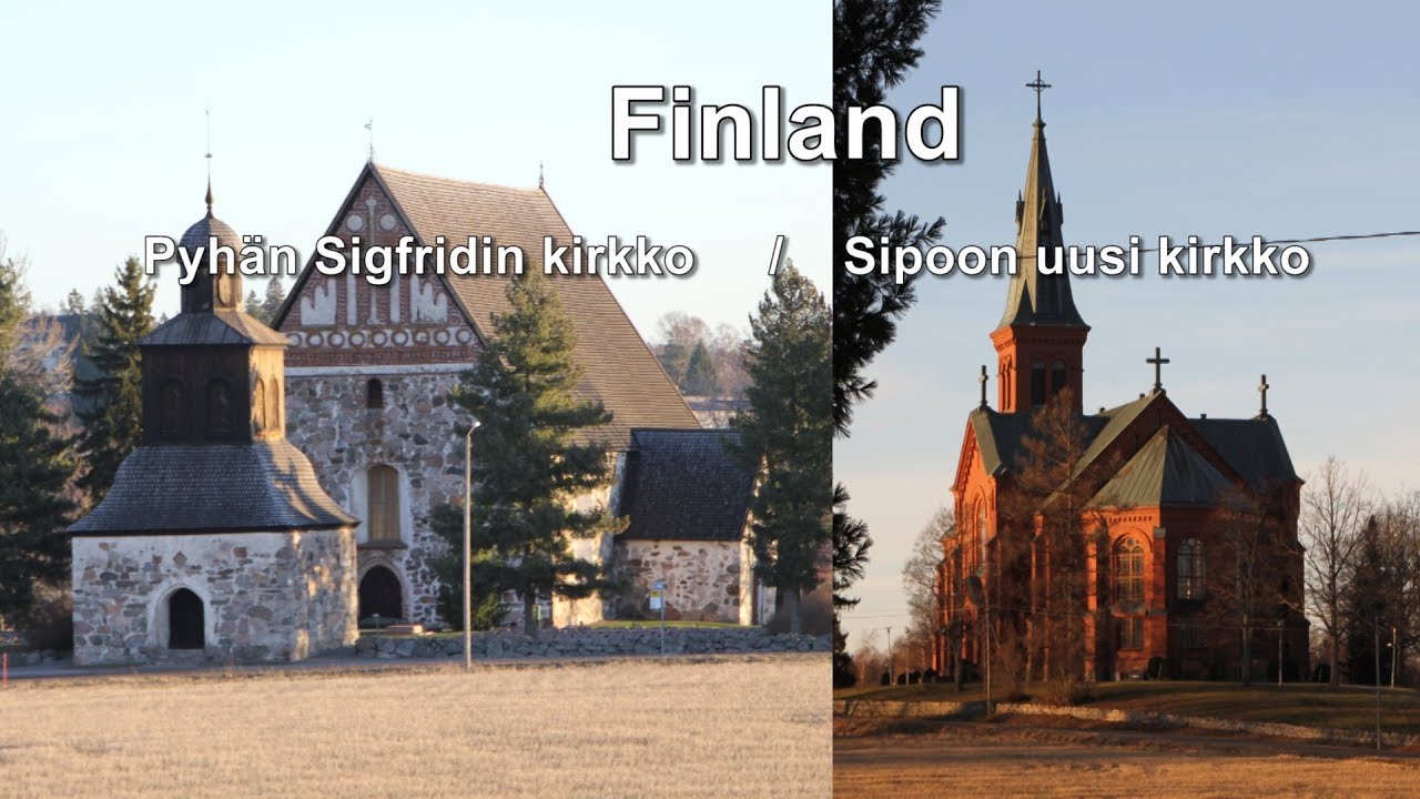 Finland - Sipoo : Church of St. Sigfrid (Old Church of Sipoo) / New Church of Sipoo