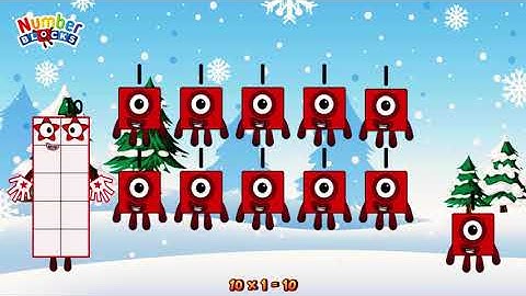 NUMBERBLOCKS 1 TIMES TABLE | MULTIPLICATION TABLE | LEARN TO COUNT | @ColorArt_id #learntocount