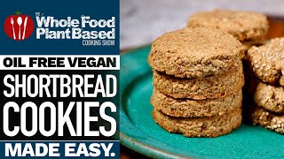 BEST PLANT BASED VEGAN SHORTBREAD COOKIES  Easy sugarfree, glutenfree recipe!