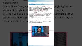 Ayt Edebiyat Soruları - Deneme