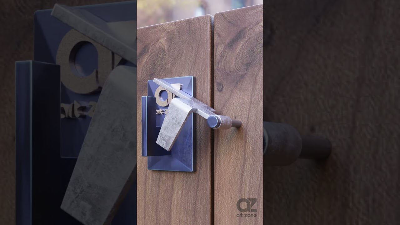 Ingenious Rotating Metal Latch is the BEST for a Satisfying Click