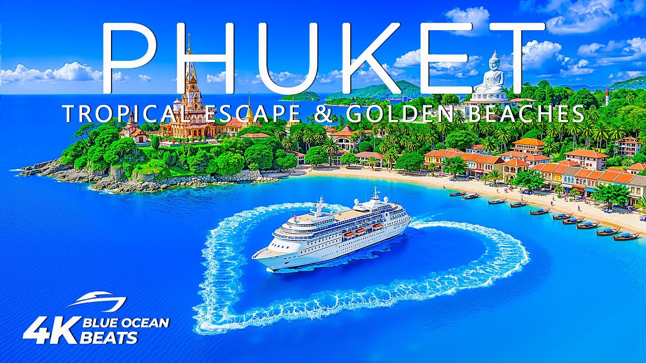 Phuket 4K – Tropical Beach Escape, Palm‑Fringed Shores & Deep House Chill Music