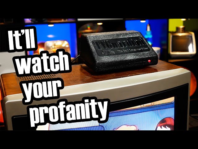 This TV gadget censors bad words with 1980's tech class=