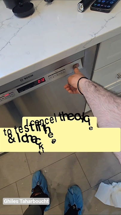 Dishwasher Bosch don't drain water 🪛 #bosch #dishwashers #drainage #repairing #tips