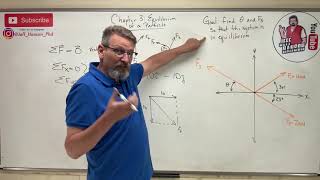 Statics: Lesson 14 - Using Scalar Equations to Solve for 2 Unknowns