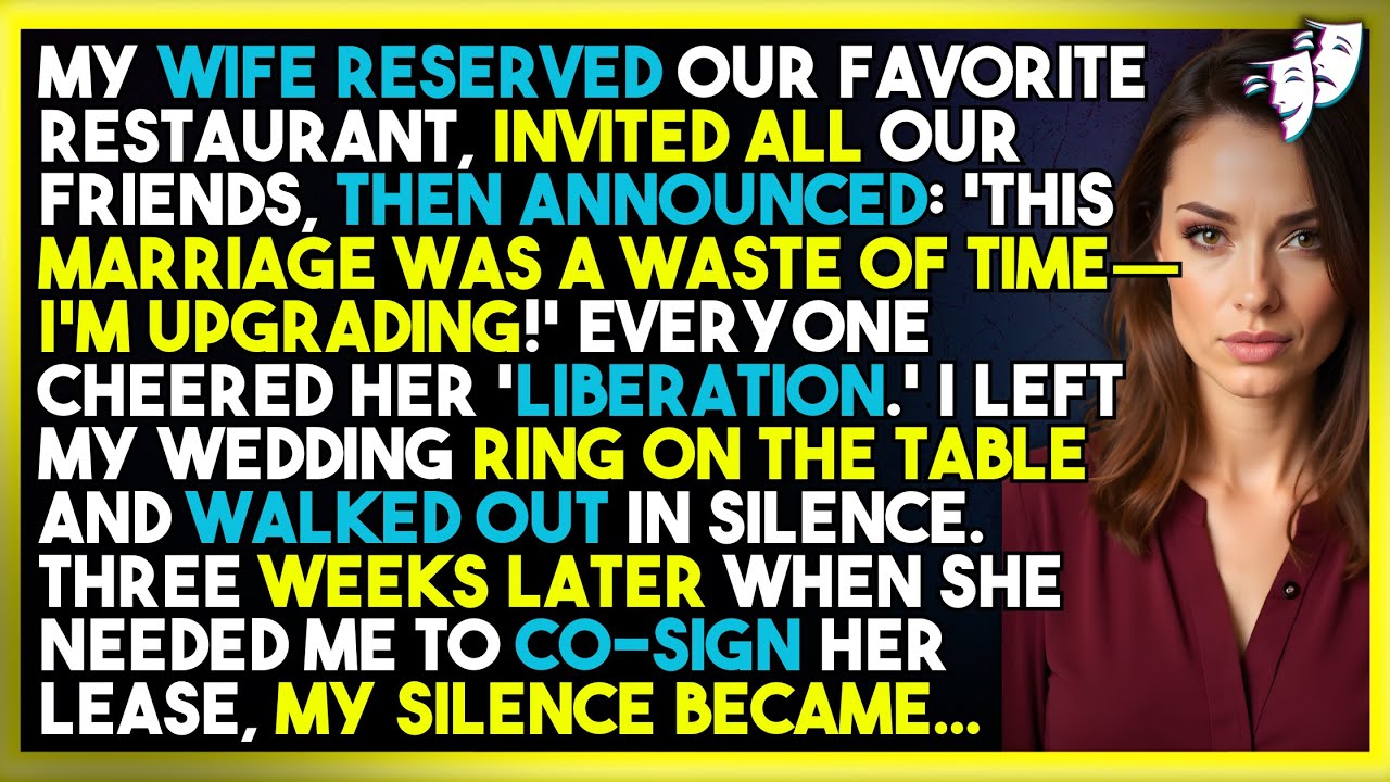 Everyone Cheered When My Wife Said: 'This Marriage Was A Waste Of Time—I'm Upgrading!' I Just...