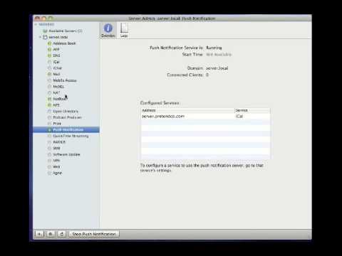 Configuring Push Notifications in Snow Leopard Server