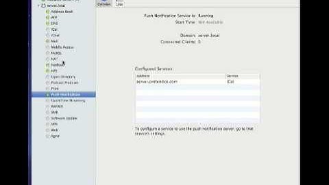 Configuring Push Notifications in Snow Leopard Server
