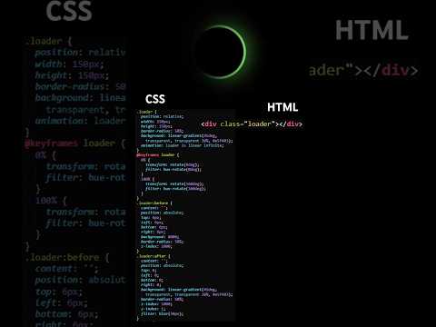 CSS loader animation