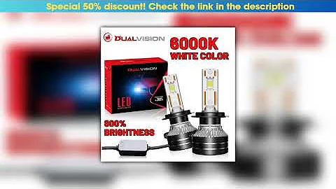 Get Dualvision H4 LED Headlight H7 H1 H11 H8 9005 HB3 9006 HB4 9012 HIR2 880 881 H27 9007 9008 H13•