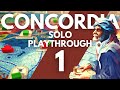 Concordia Solitaria Board Game Expansion | Part One | Solo Playthrough | Learn to Play