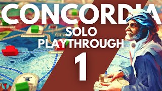 Concordia Solitaria Board Game Expansion | Part One | Solo Playthrough | Learn to Play screenshot 2