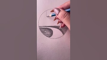 How to draw a landscape #art #landscape