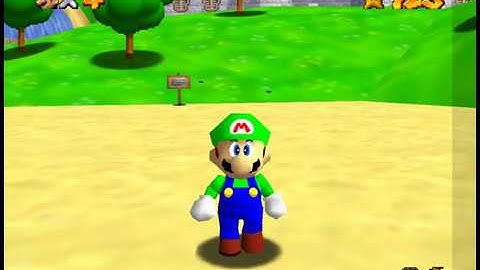 MARIO64 LUIGI CHEAT CODE!! (project64)