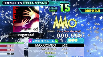 [DDR A20+] paparazzi [Single-EXPERT/MIRROR] 999,550 PFC by DDR-KOJI