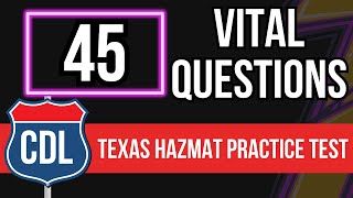 Texas CDL Hazmat Practice Test 2024 (Commercial Driver's License Knowledge Exam & Study Guide)