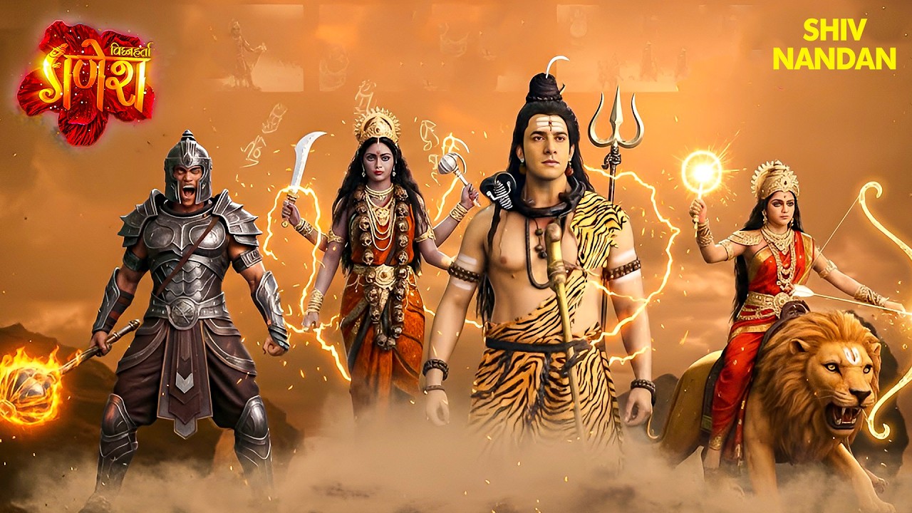 शिव जी का बड़ा कदम - युद्ध के लिए कैलाश पर्वत छोड़ना पड़ा | Shri Ganesha | Shiv #maakali  #shivshakti