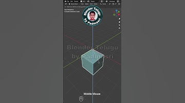 Move Objects Using G + Middle Mouse Button | Blender Telugu by Padmasri