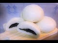 手揉 快速 做 低油 芝麻 包子 low fat black sesame seed powder steamed buns 黑芝麻 低脂 養生