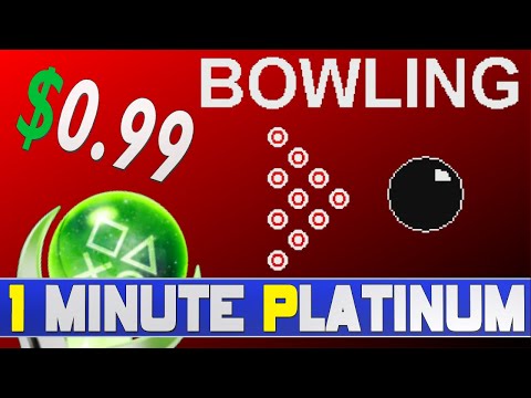 New Easy & Fast $1 Platinum Game | Bowling Breakthrough Gaming Arcade Trophy Guide | 1 Min Platinum