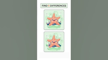 Spot 5 Differences | Brain Game Challenge #shorts